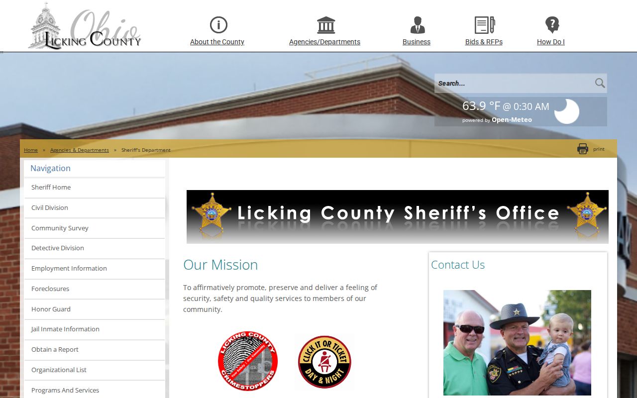 Licking County Sheriff’s Office official homepage